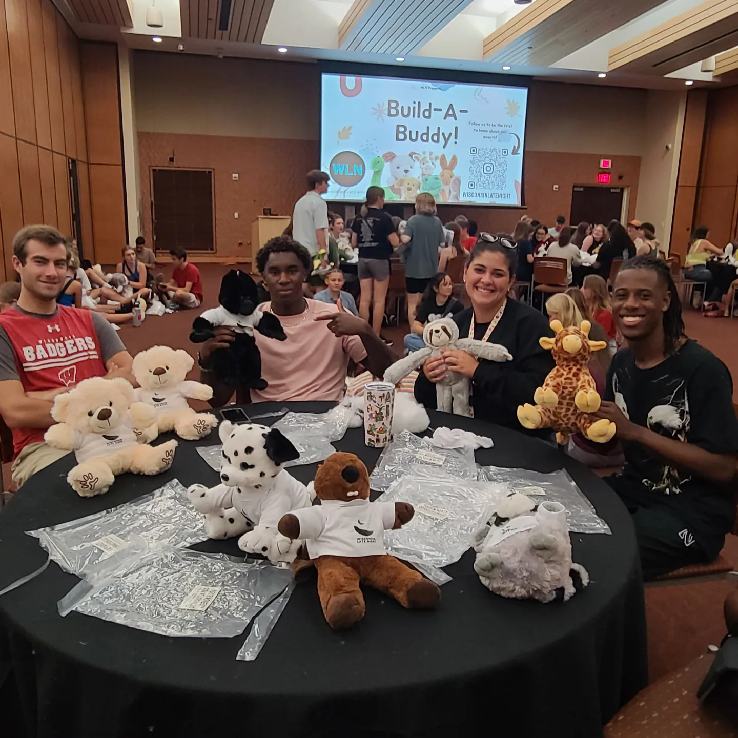 Students attending a Wisconsin Late Night Event