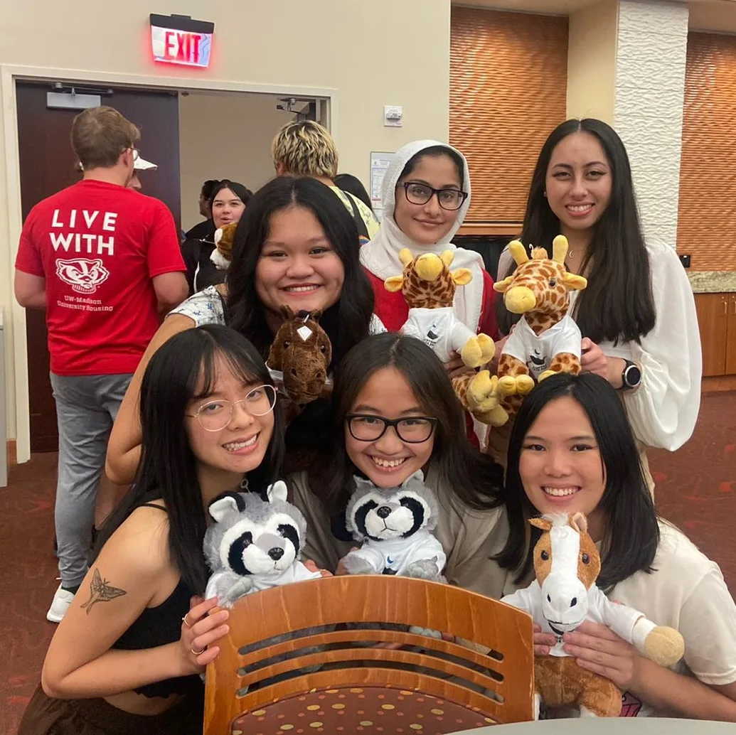 Students attending a Wisconsin Late Night Event