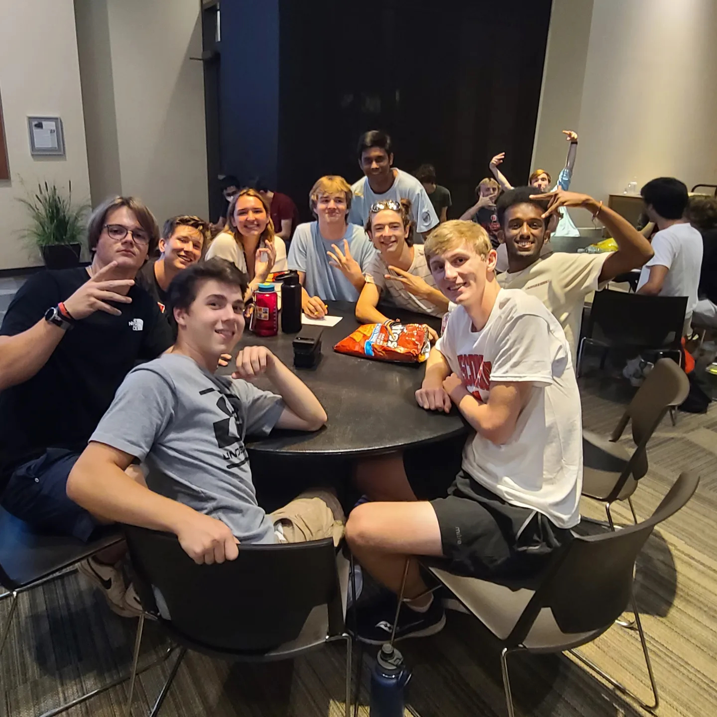 Students attending a Wisconsin Late Night Game Night Event