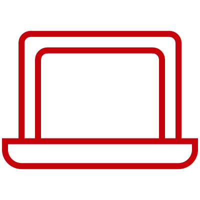 Red Laptop Icon