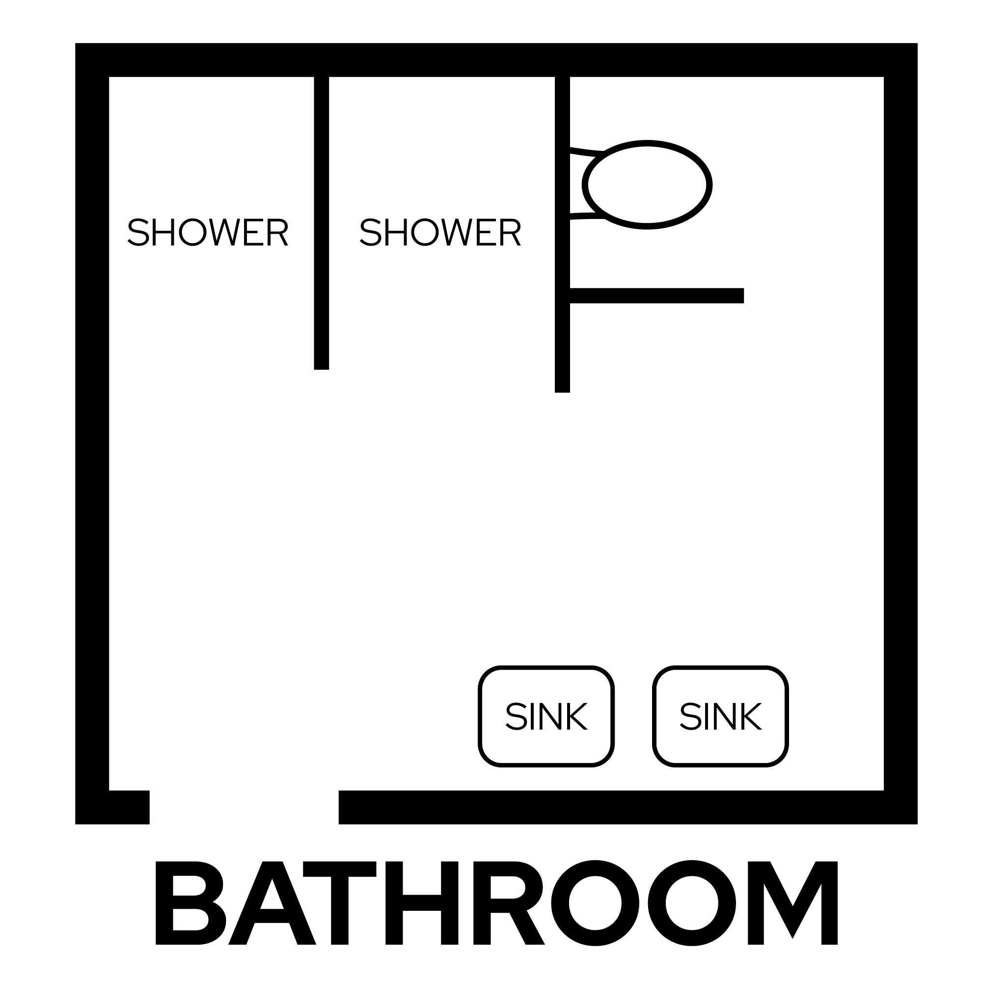 Merit bathroom layout