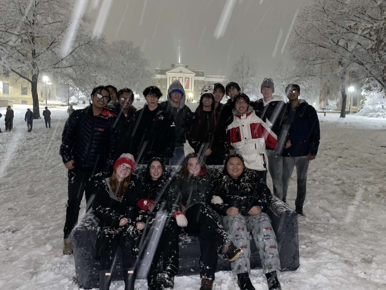 CRC students outside of Bascom Hall.