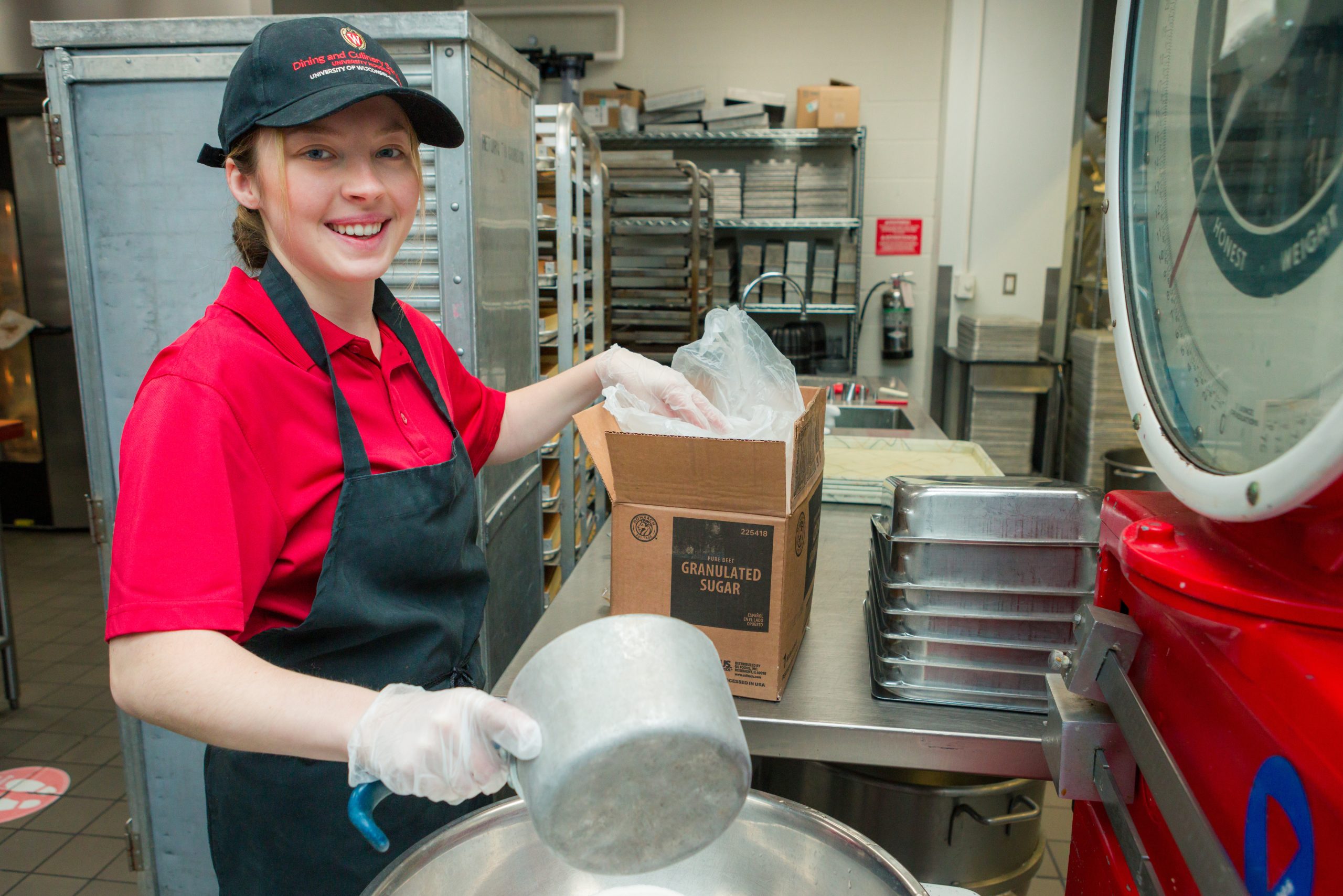 bakery student staff working