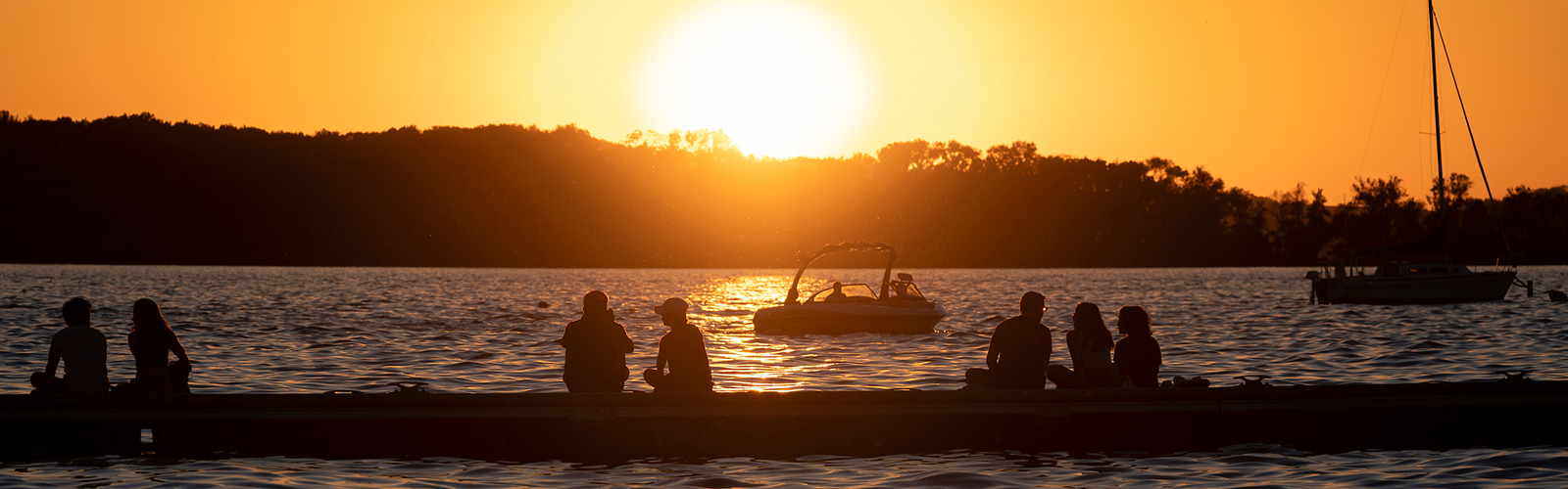 Sunset at the Memorial Union Terrace
