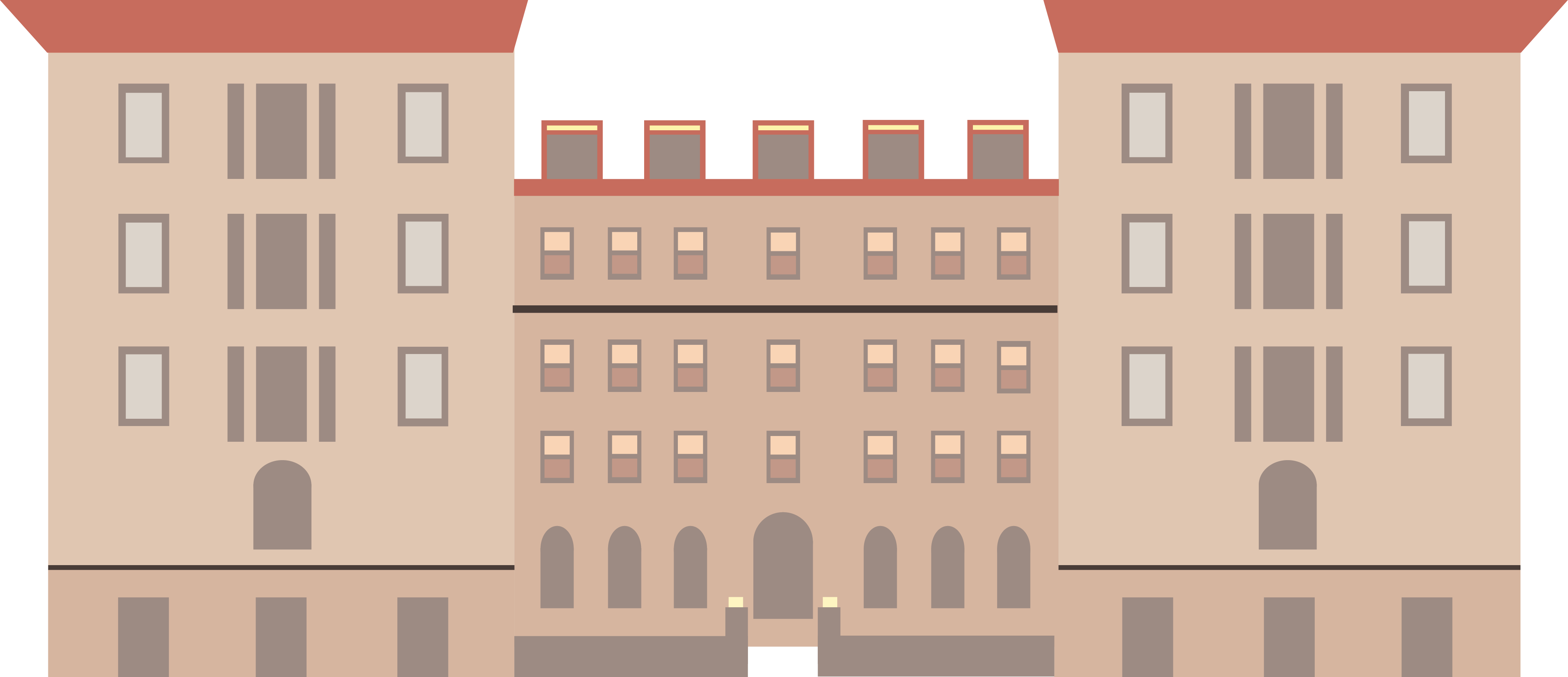 Digital drawing of Barnard Residence Hall