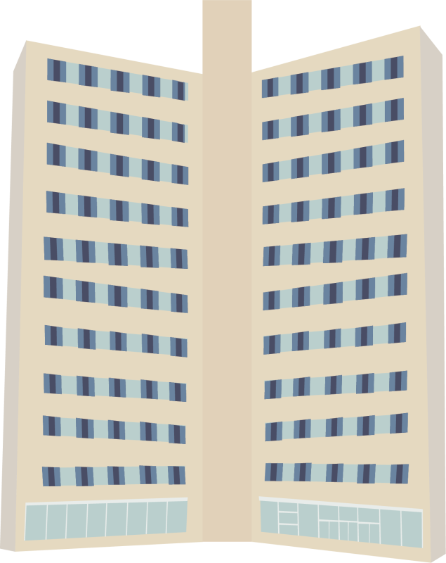 Digital drawing of Chadbourne Residence Hall
