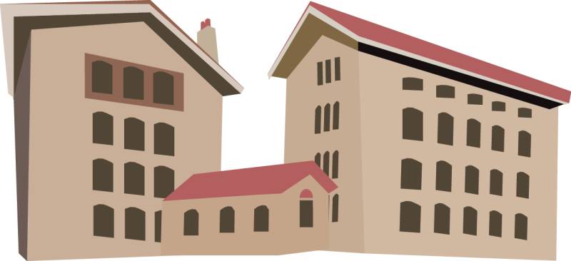 Digital drawing of Tripp Residence Hall
