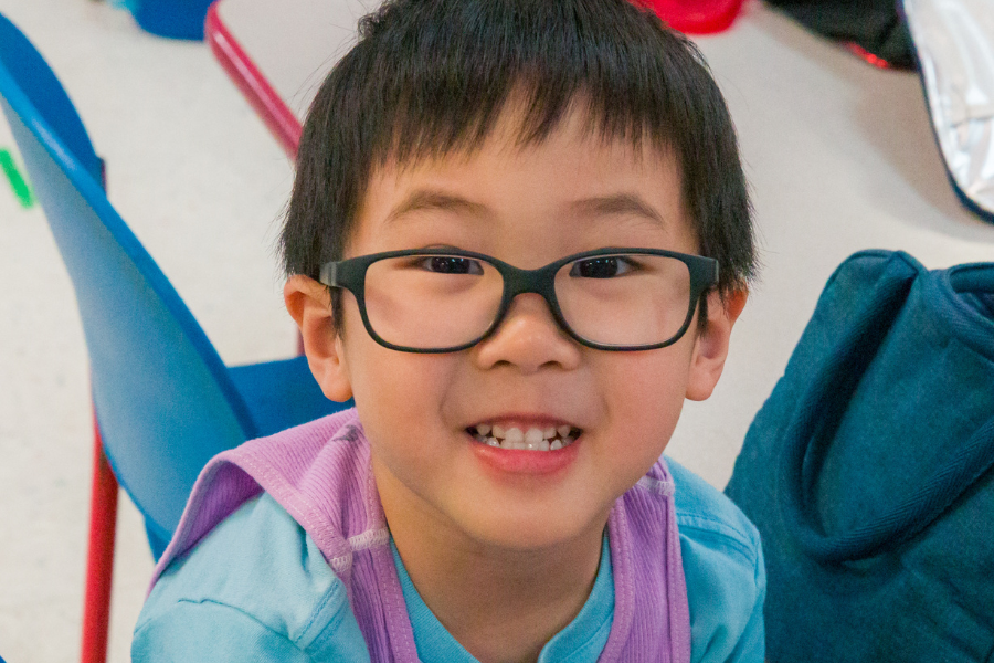 Close up photo of Eagles Wing student