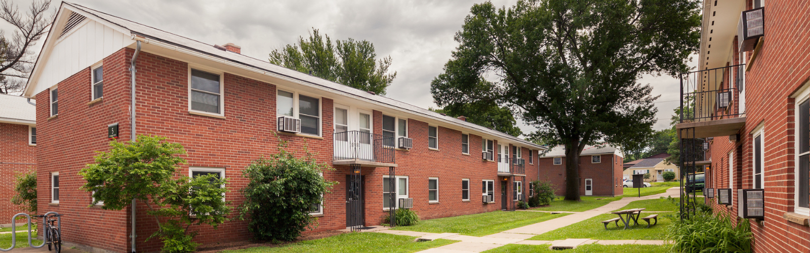 Exterior of Harvey Street Apartments