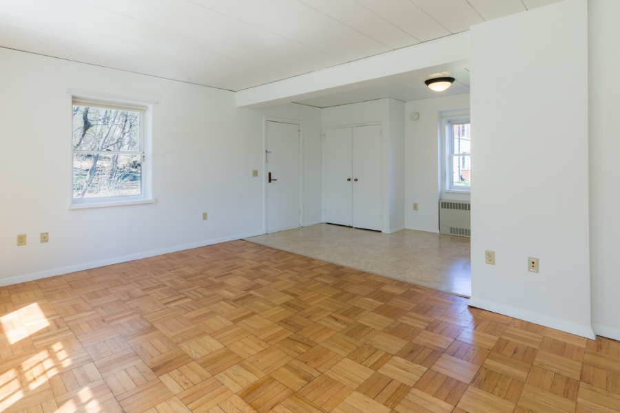 Interior view of University Houses Living Room