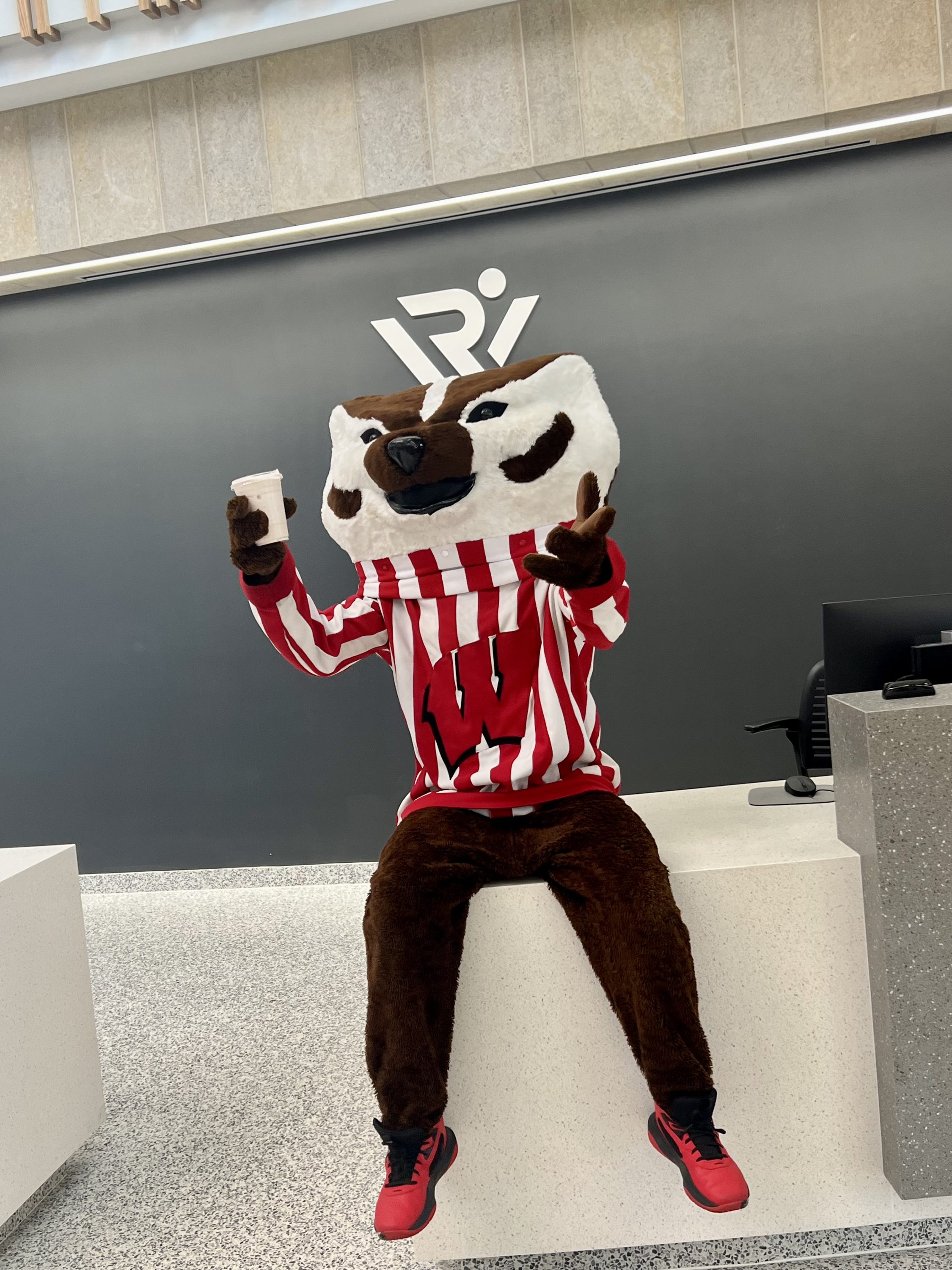Bucky showing off his shake