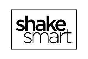 Shake Smart stacked black logo