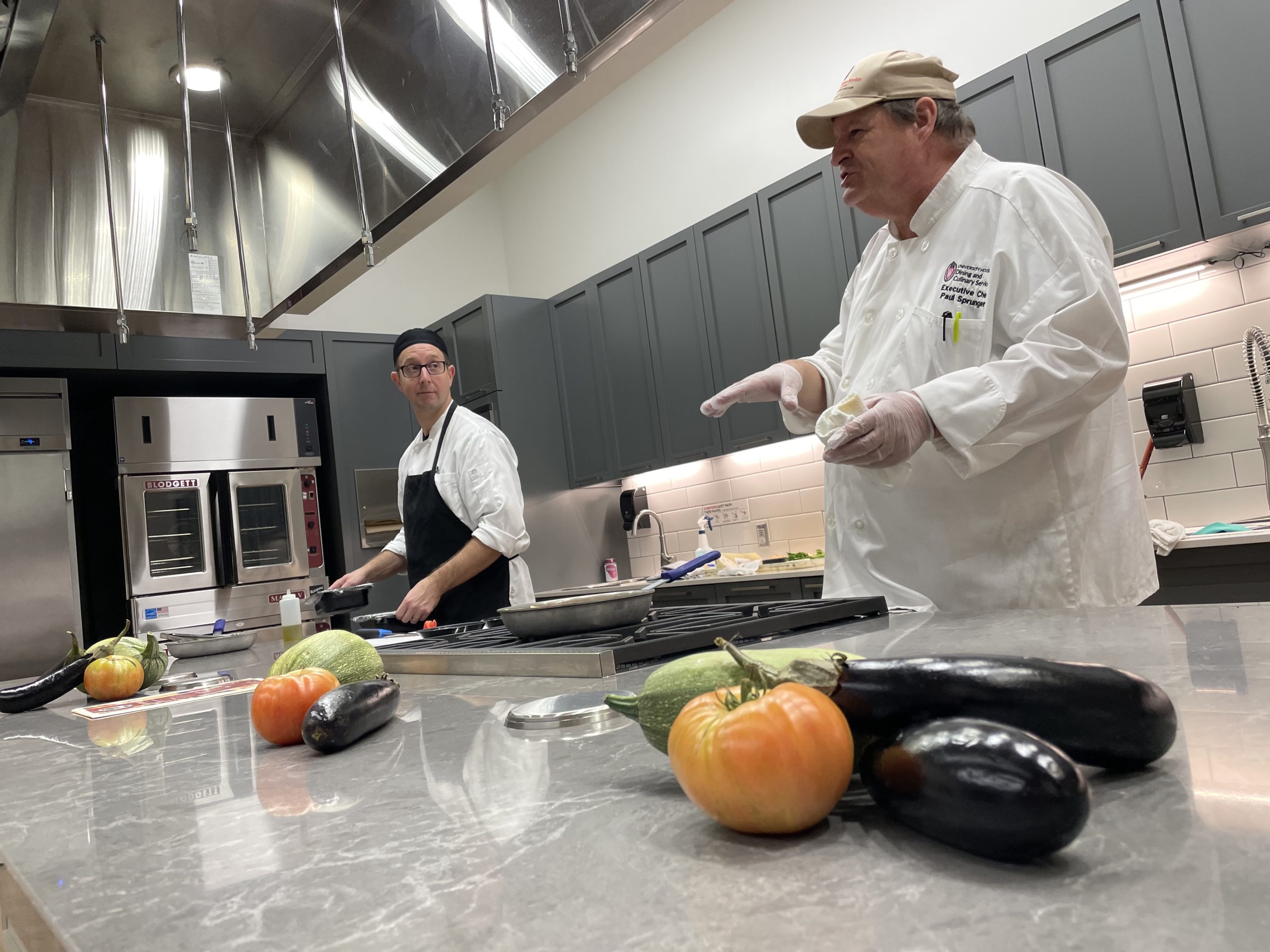 Chef Nick and Chef Paul at Wolf Teaching Kitchen