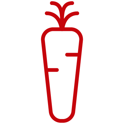 Red carrot icon