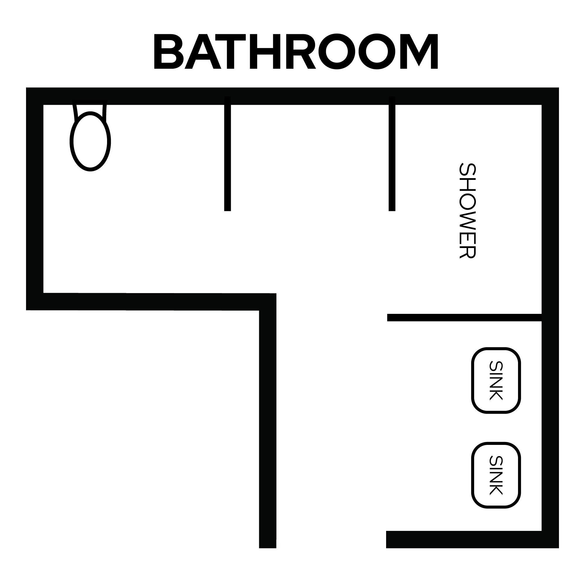 Smith shared bathroom layout