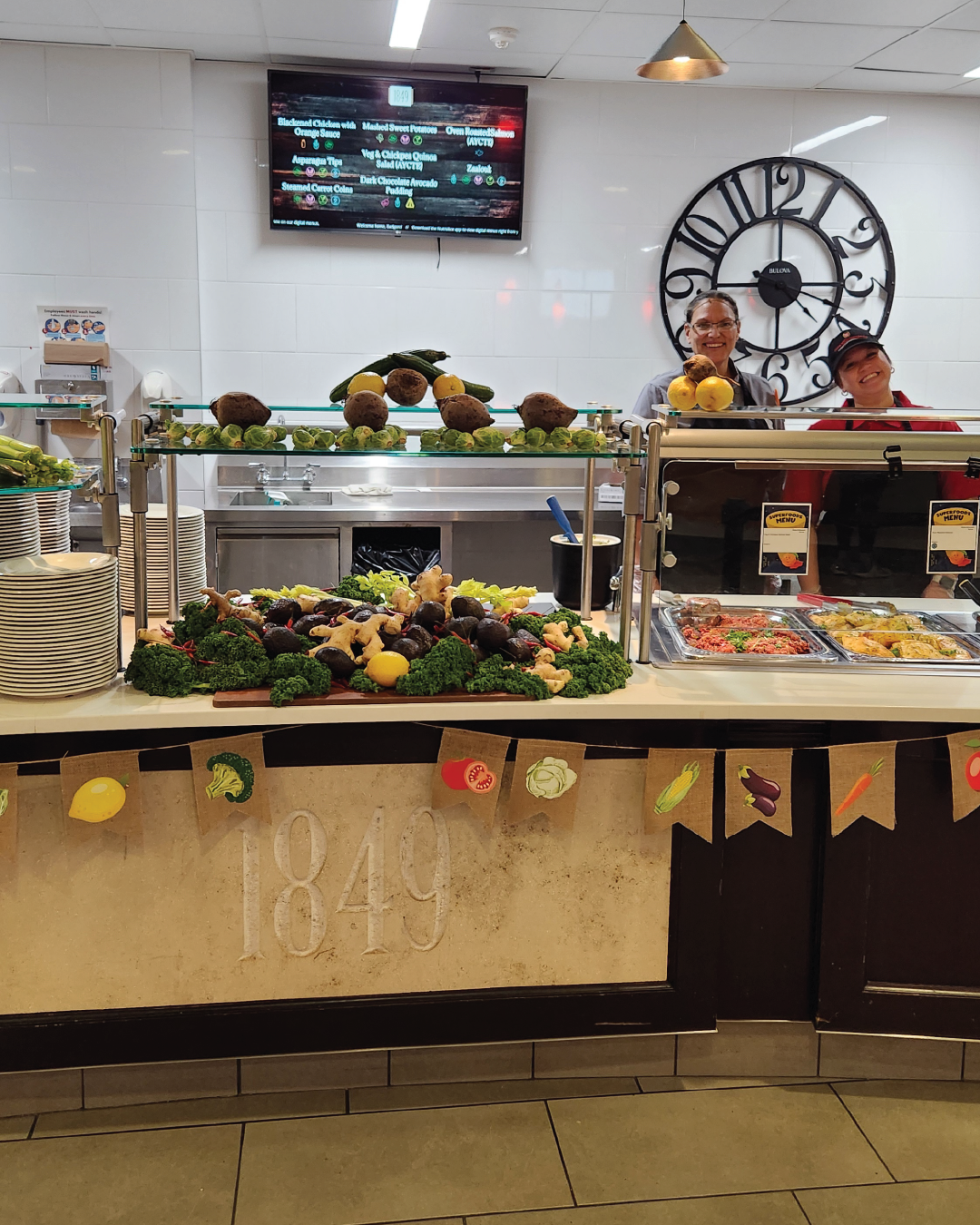 Superfoods Menu Staff and Decor