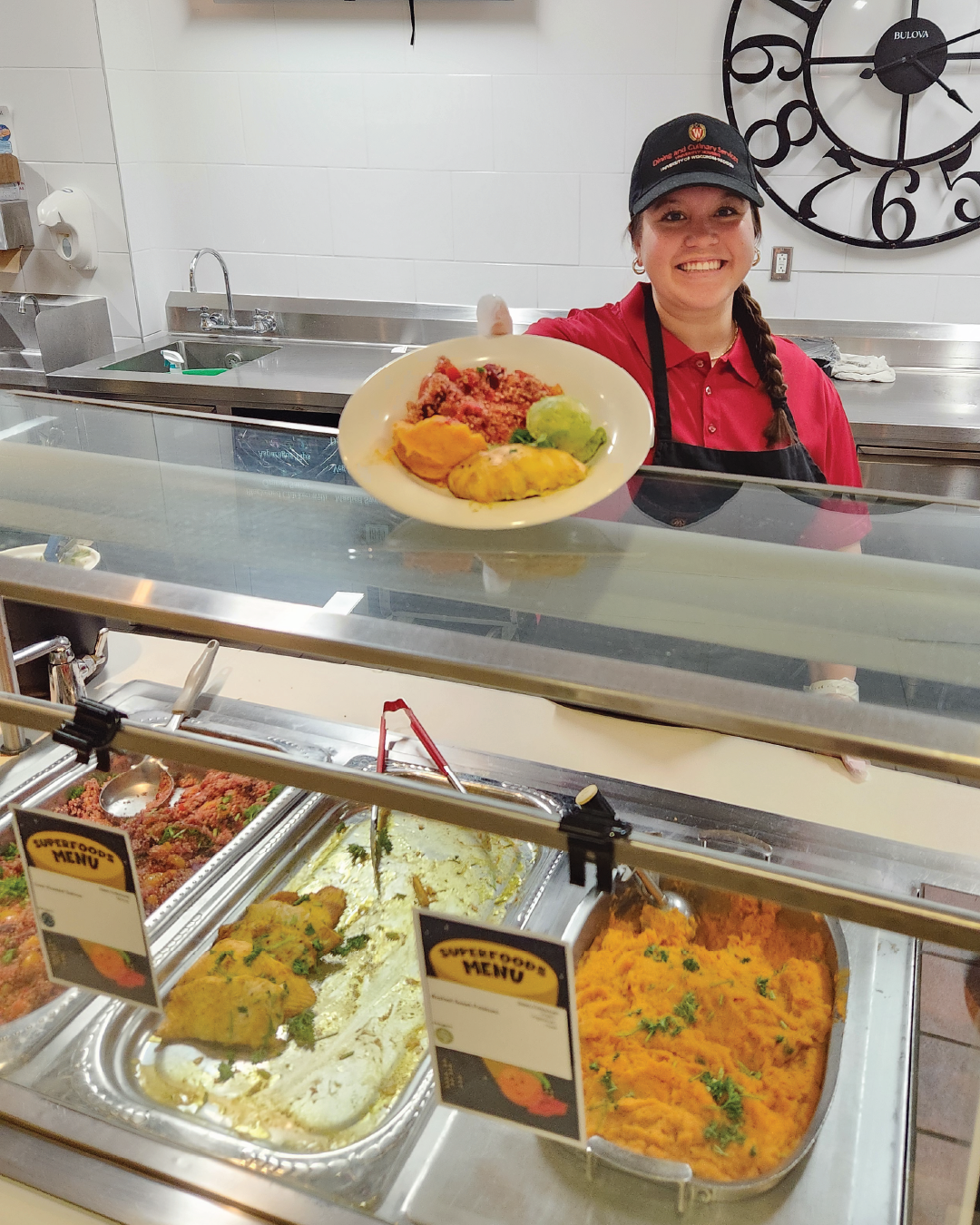 Superfoods Menu Staff and Food
