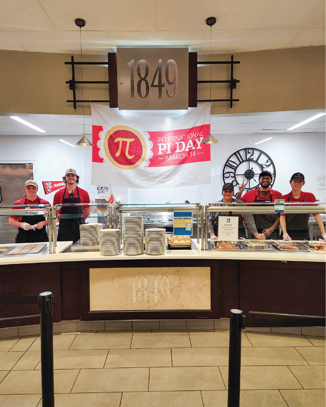 Pi Day Celebration Decor and Staff