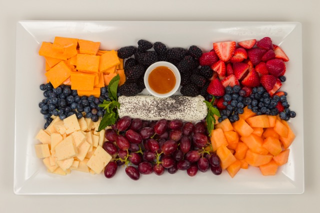 Dining Catering Fruit & Cheese Platter