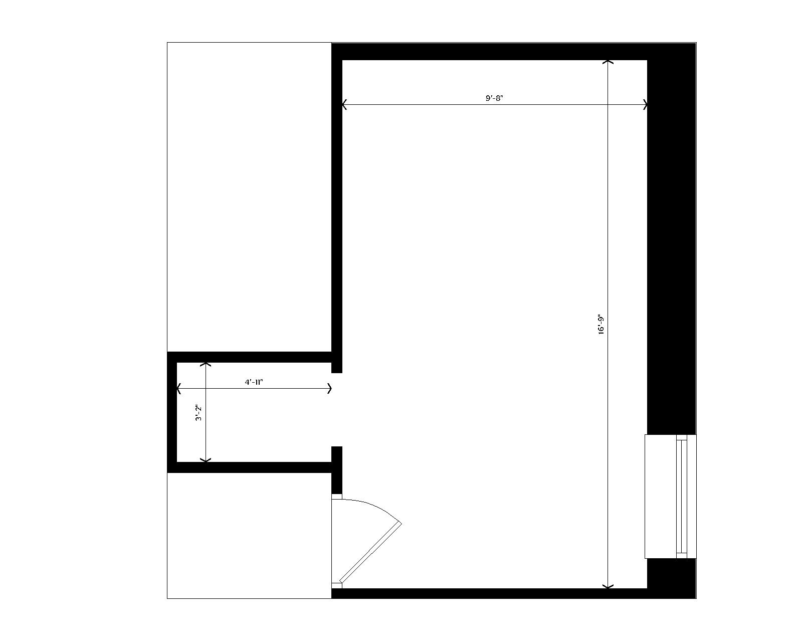 Adams Double Type B room dimensions