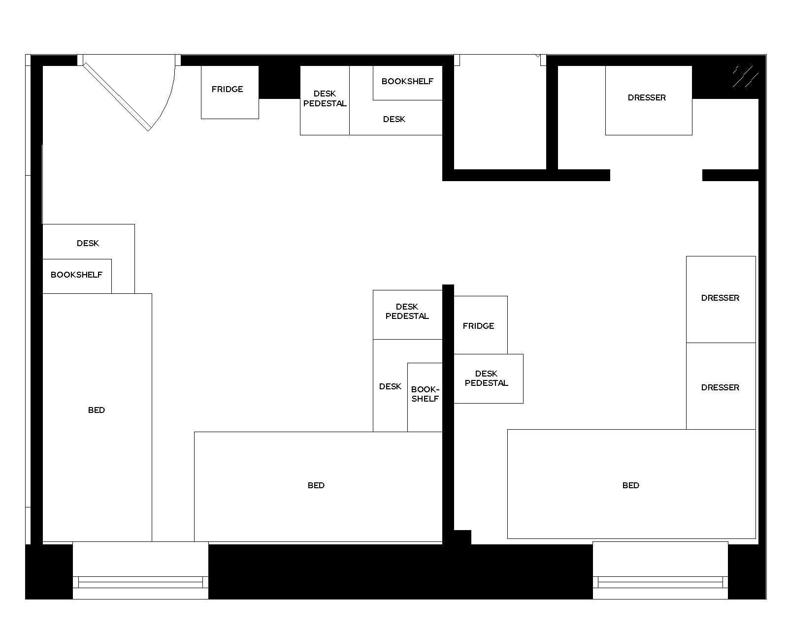 Adams Triple 200 room furniture