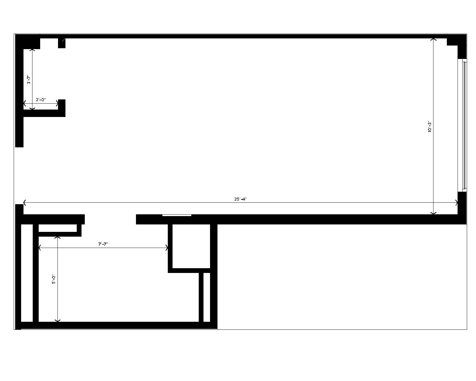 Lowell Triple Type B room layout with dimensions