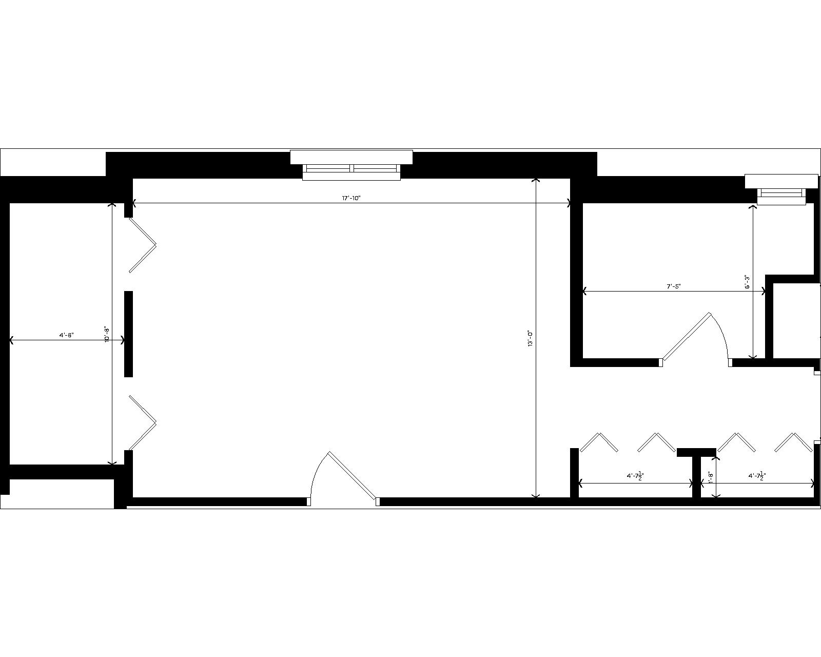 Merit Triple with Bath room dimensions
