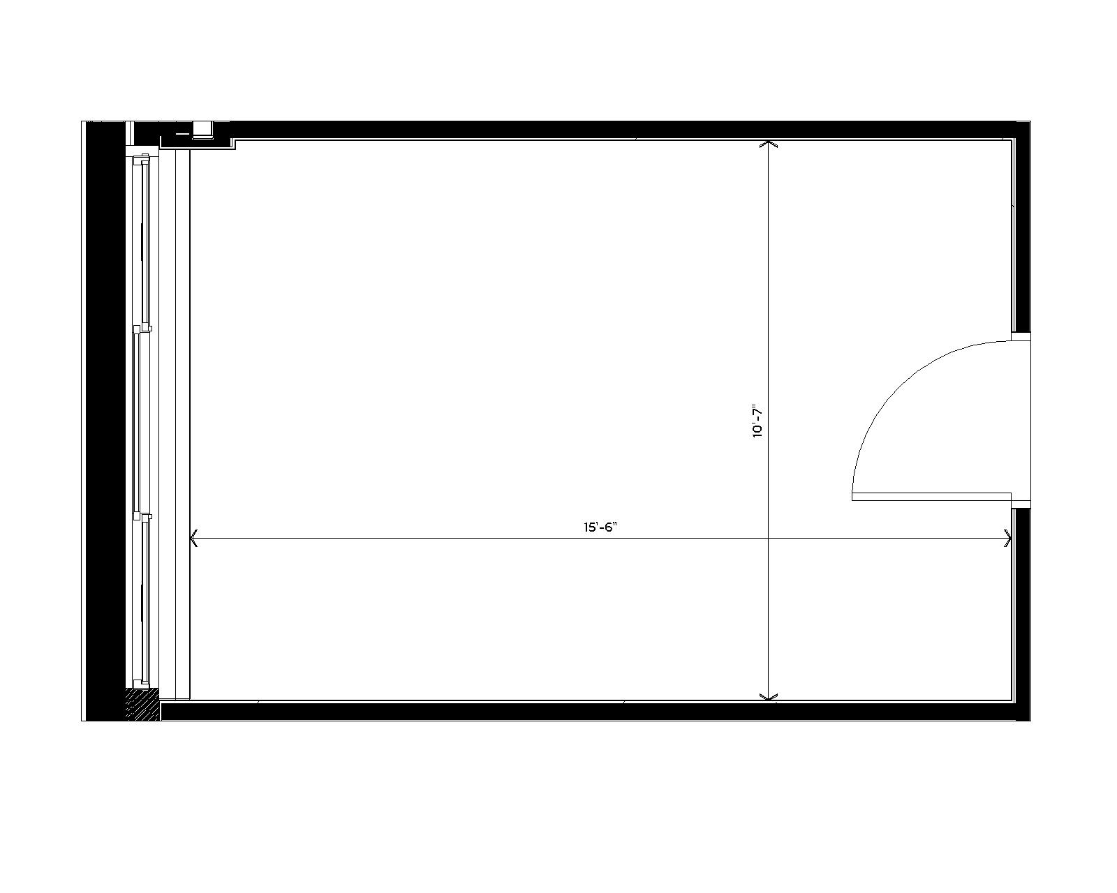 Sellery 11th Floor 3-Window Double room dimensions