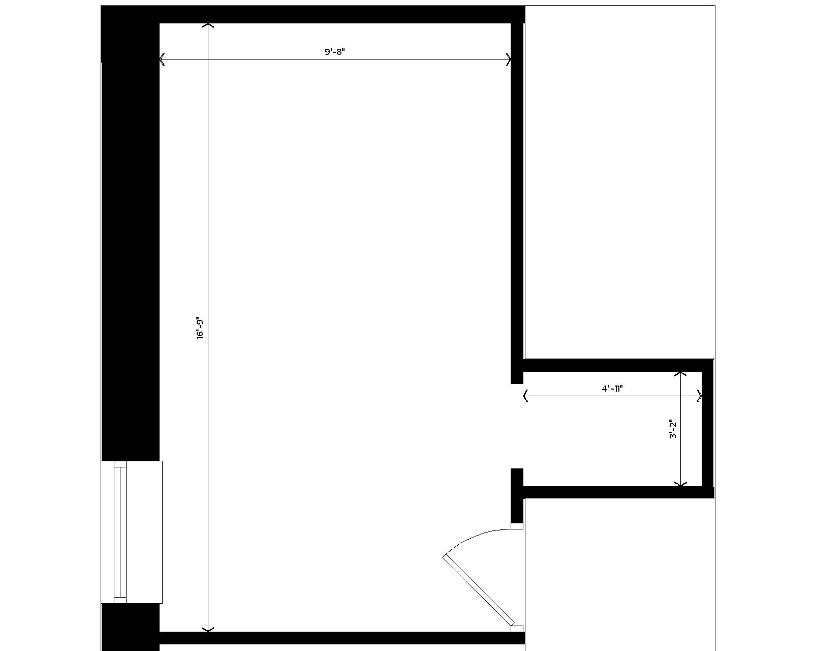 Tripp Double Type A room dimensions