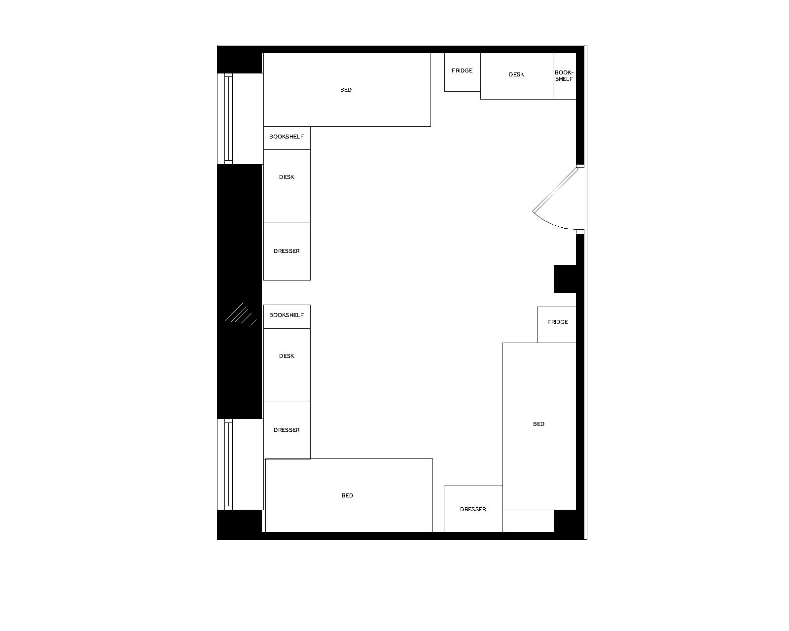 Tripp Triple 115 room furniture