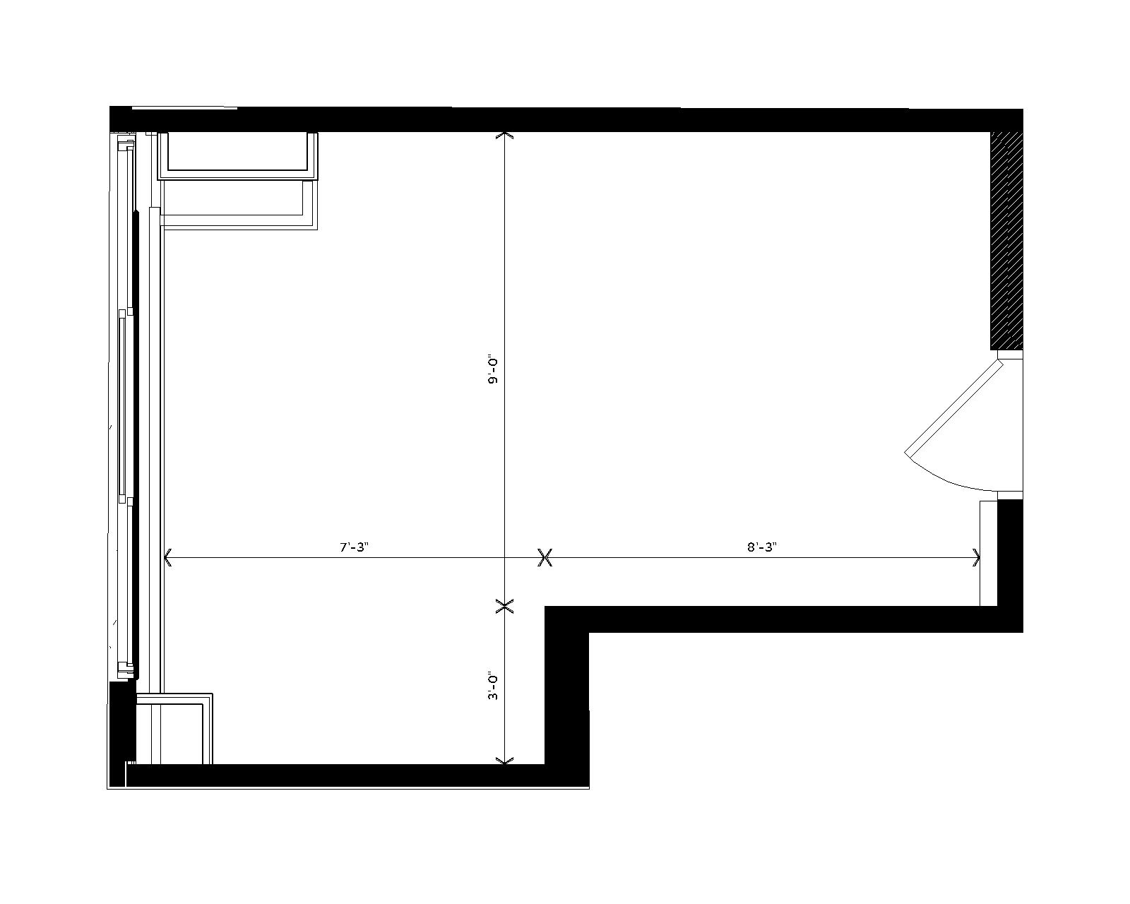Witte Single room dimensions