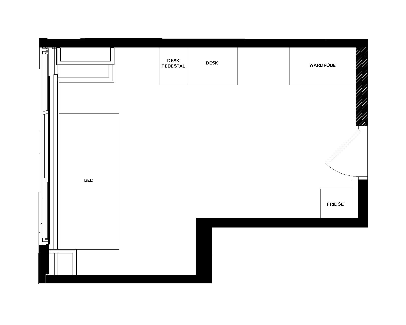 Witte Single room furniture