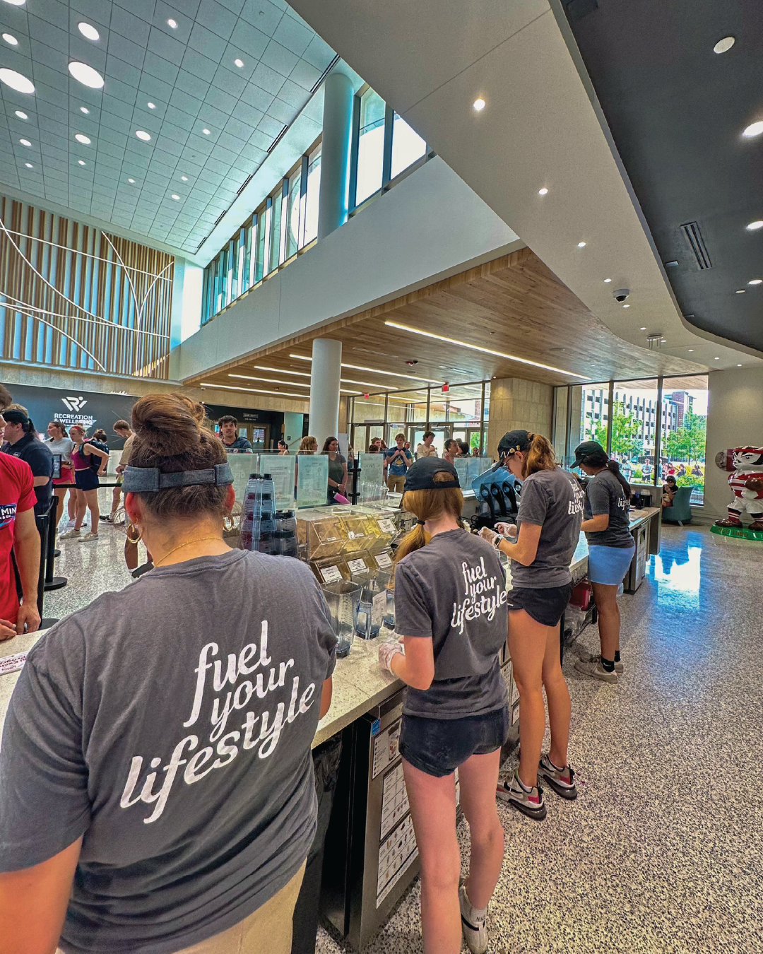 Free Shake Day - staff in action