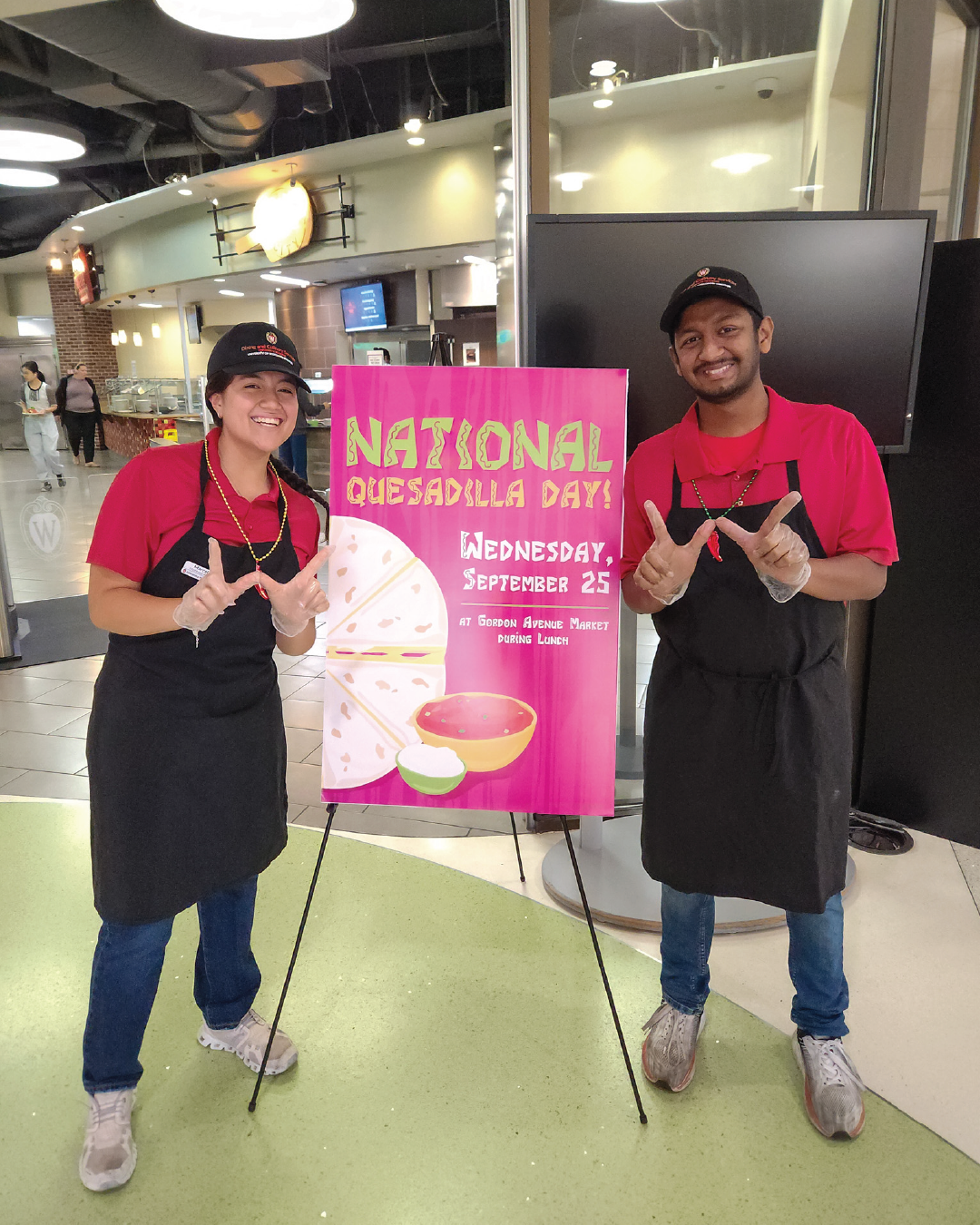 National Quesadilla Day with staff