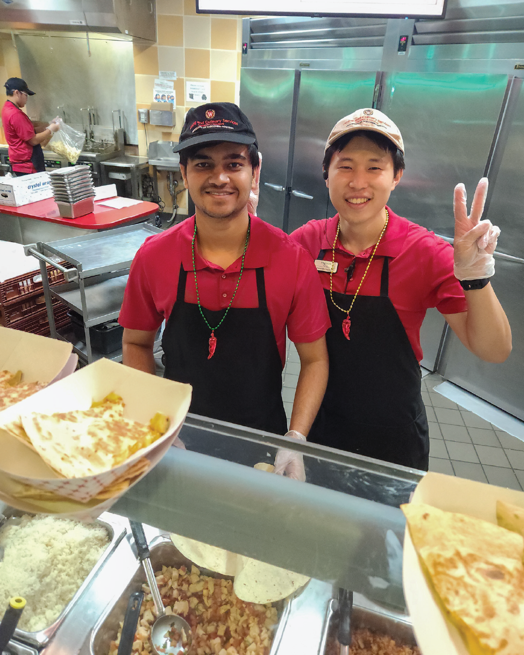 National Quesadilla Day with staff