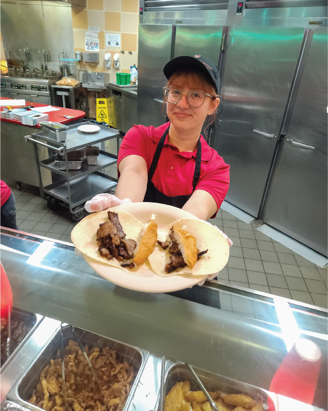National Taco Day with staff