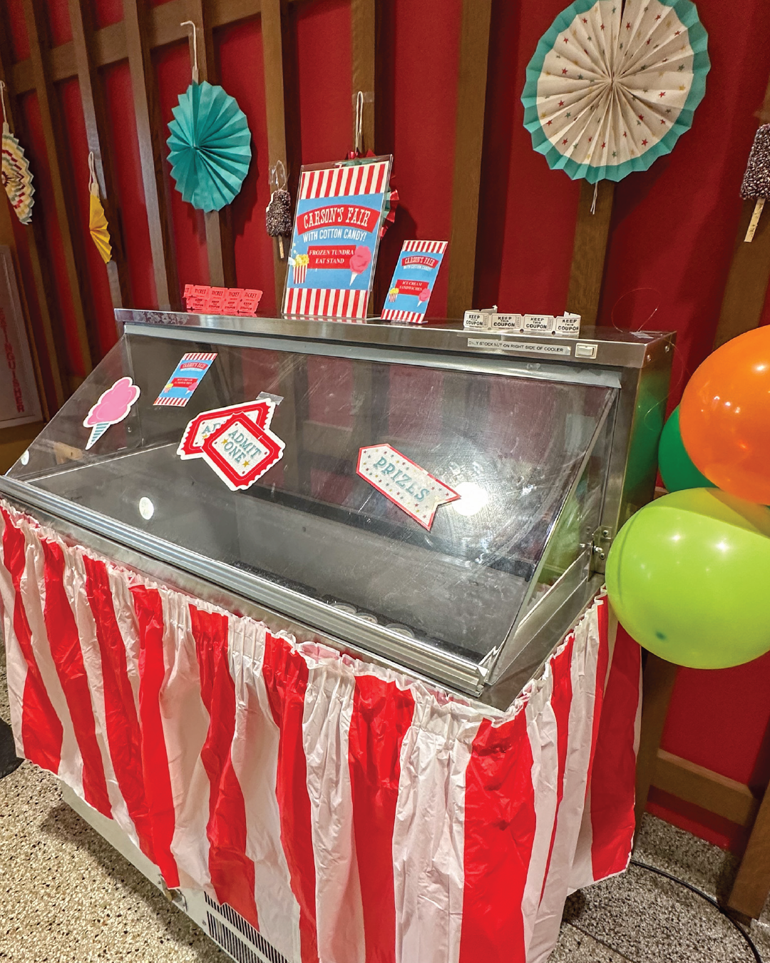 Ice cream sandwiches station at Carson's Market for Carson's Fair