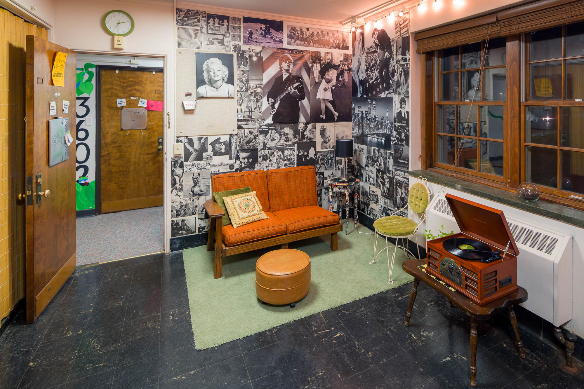 A double room in Waters Residence Hall in 2013