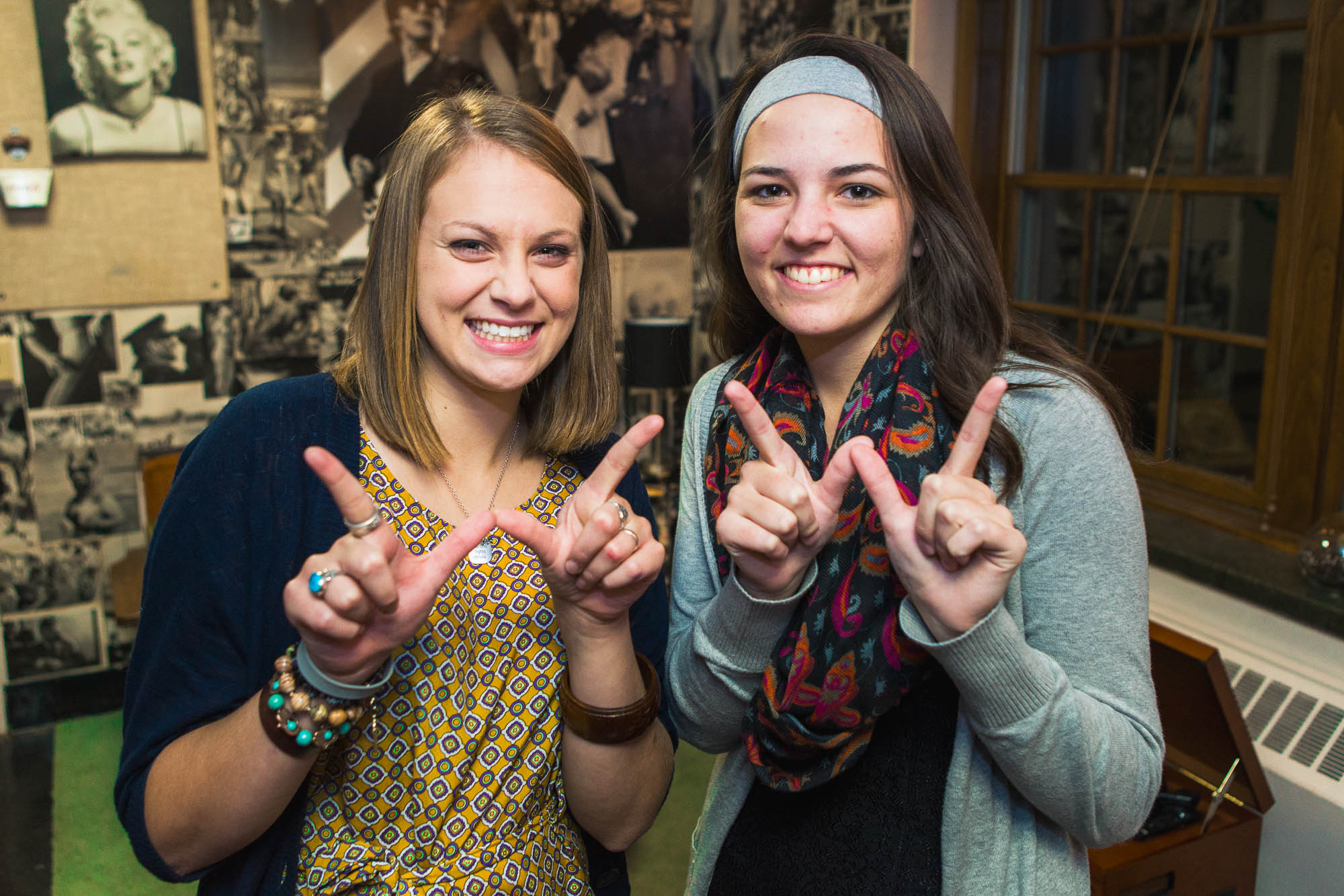 Residents in a double room in Waters Residence Hall in 2013