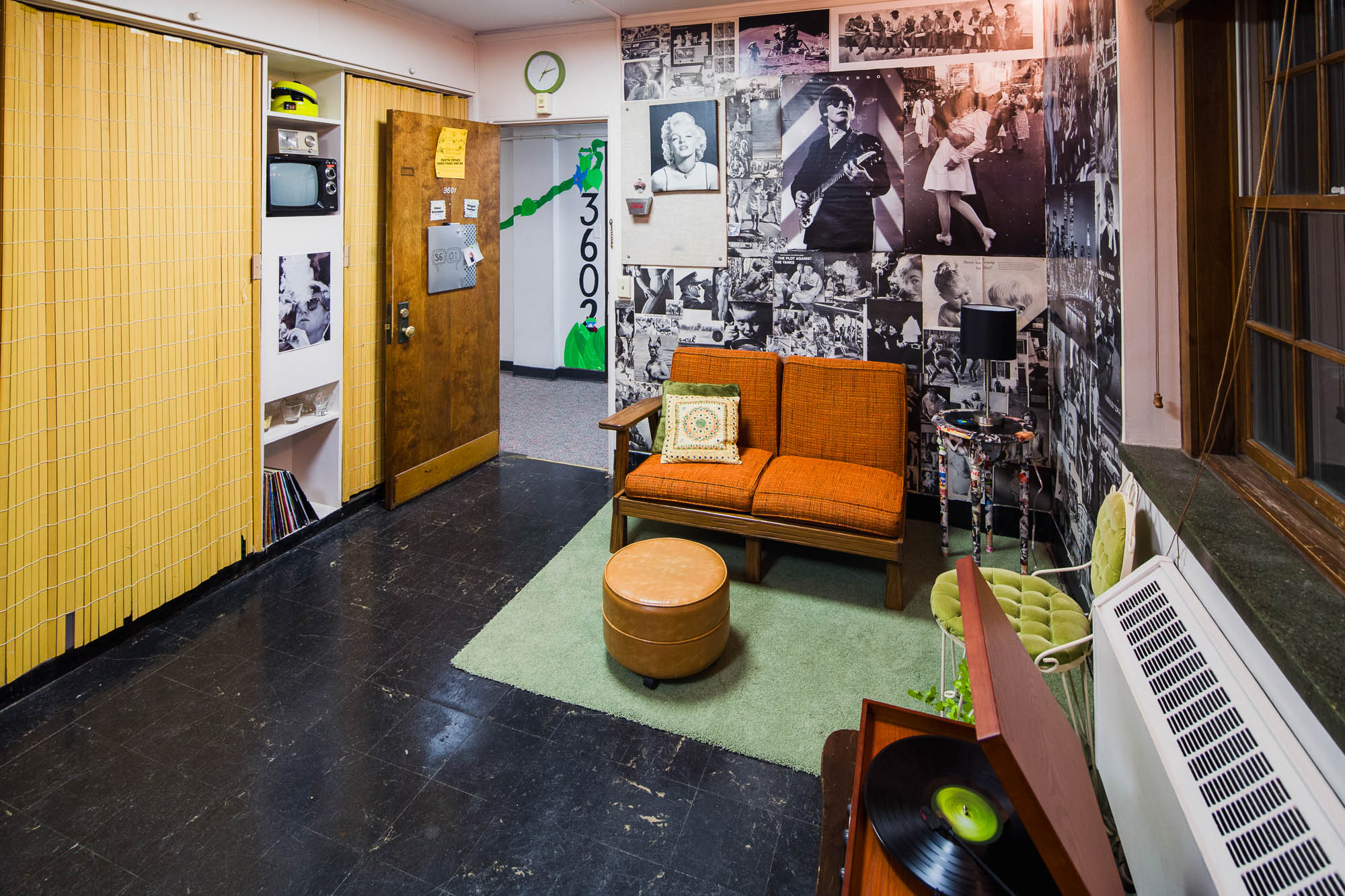 A double room in Waters Residence Hall in 2013