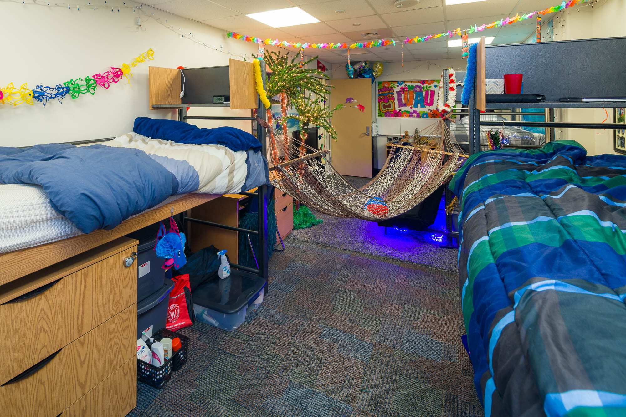 A double room in Ogg Residence Hall in 2014