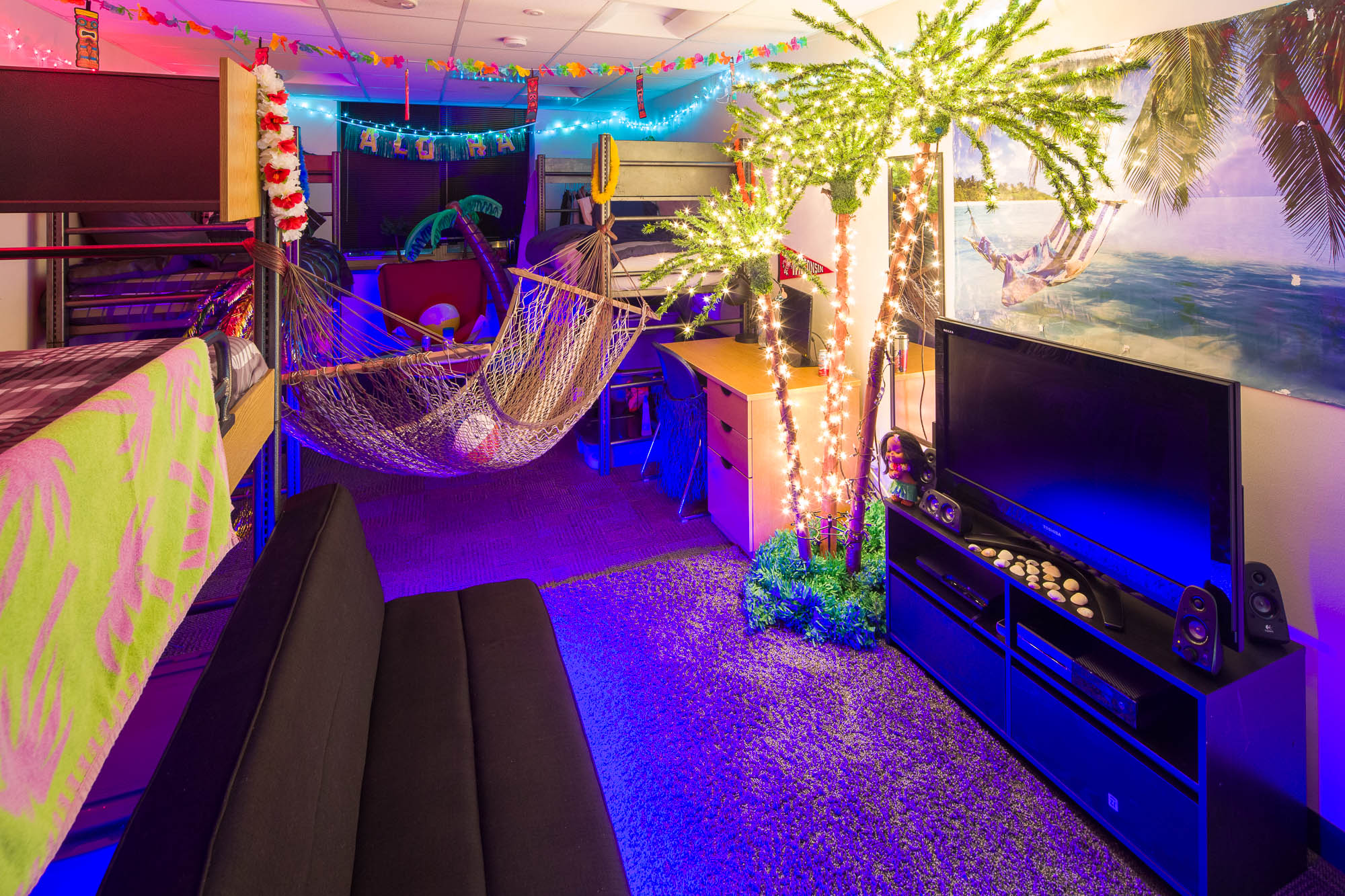 A double room in Ogg Residence Hall in 2014