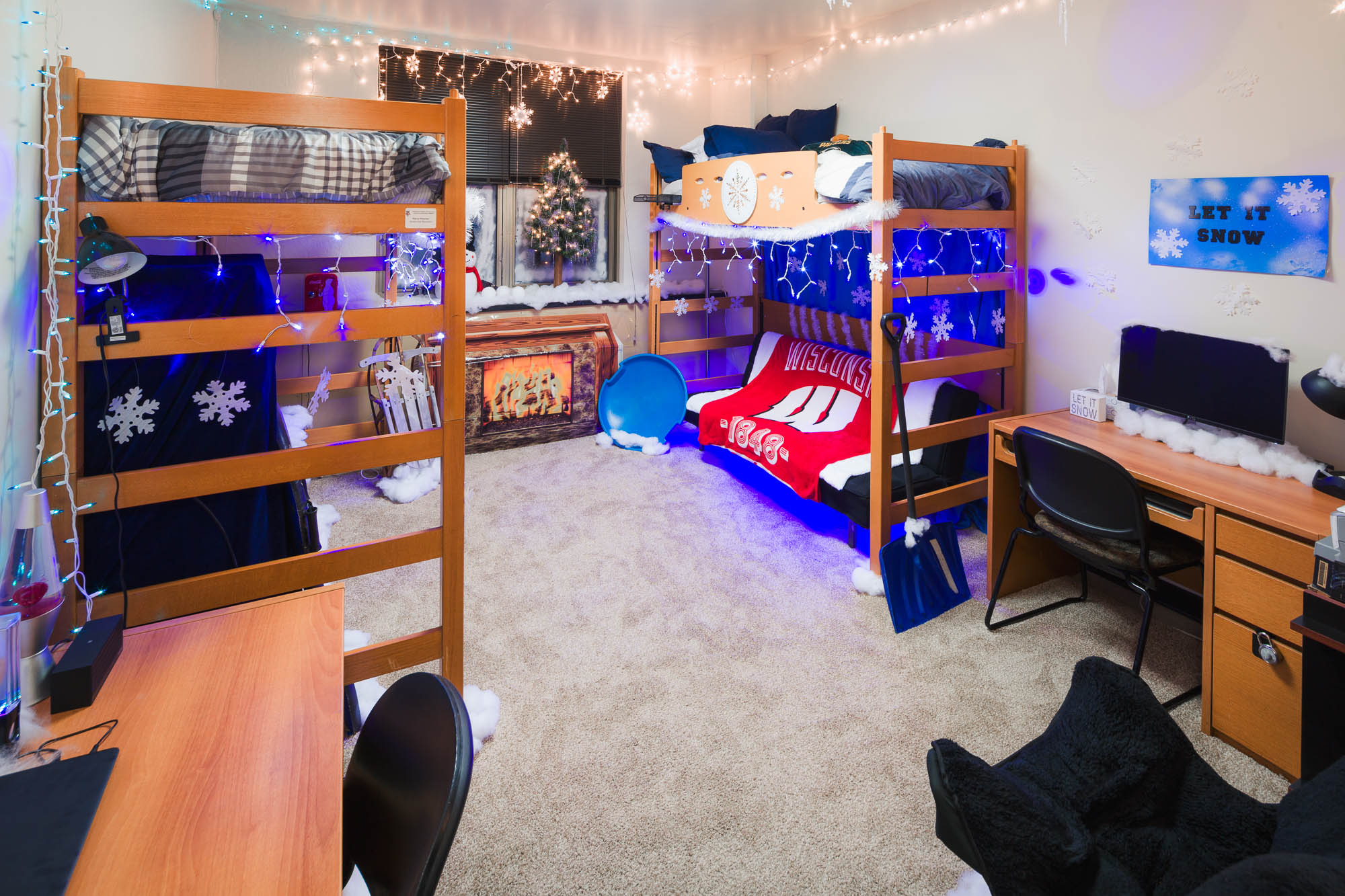 A double room in Ogg Residence Hall in 2015