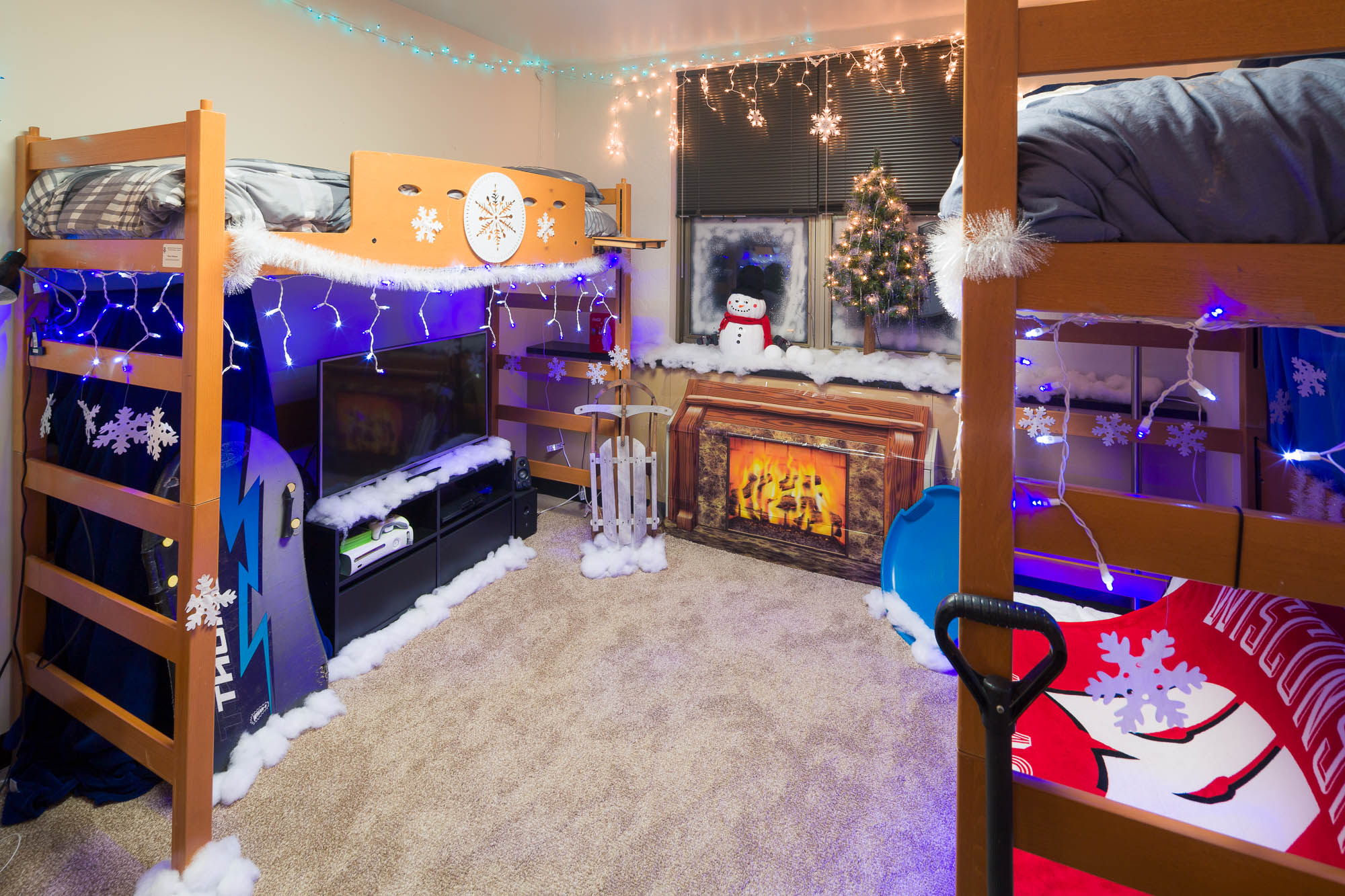 A double room in Ogg Residence Hall in 2015