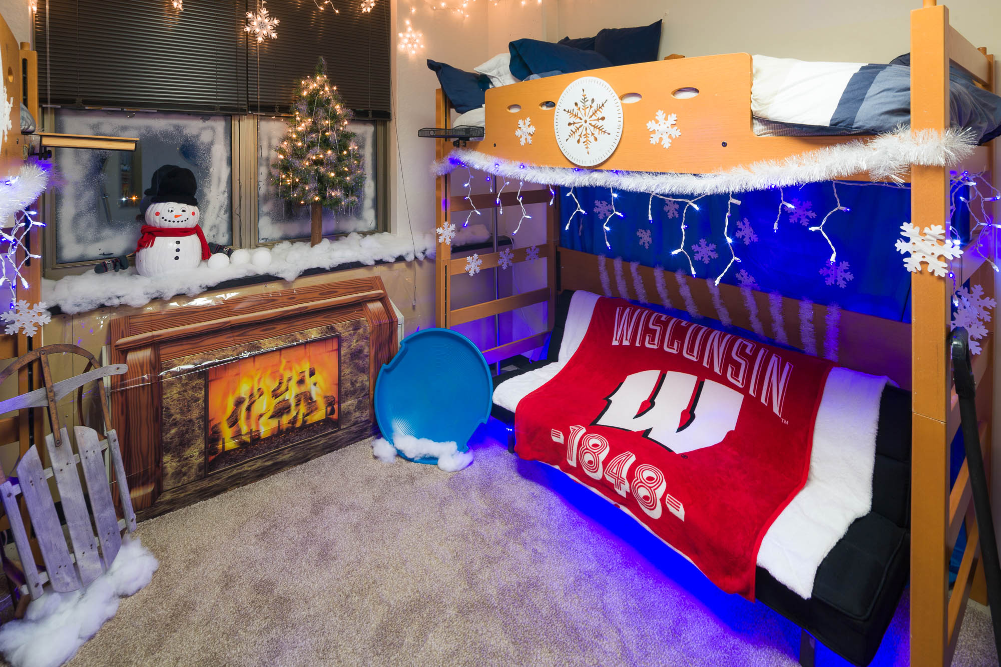 A double room in Ogg Residence Hall in 2015