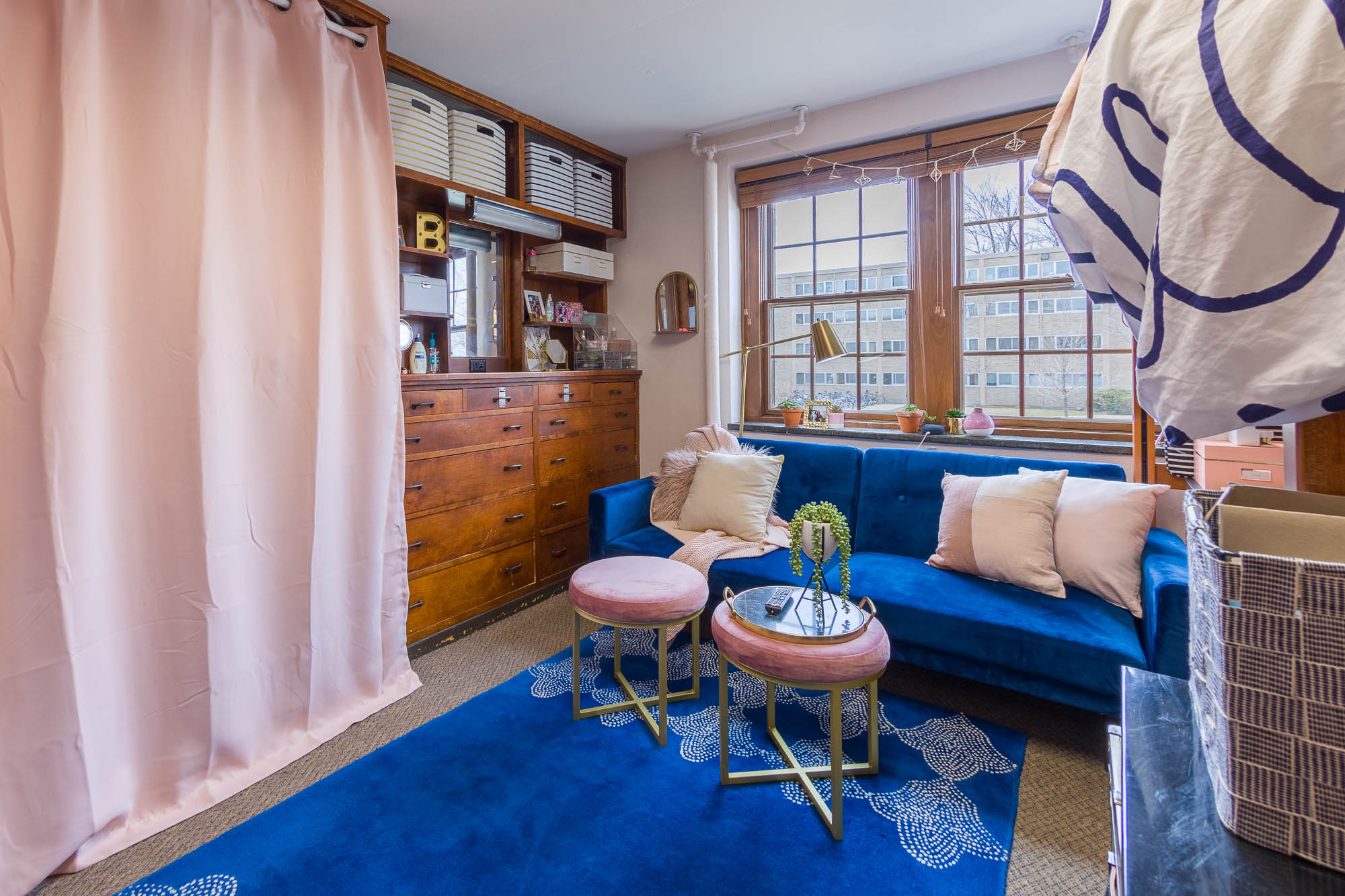 A double room in Kronshage Residence Hall in 2019