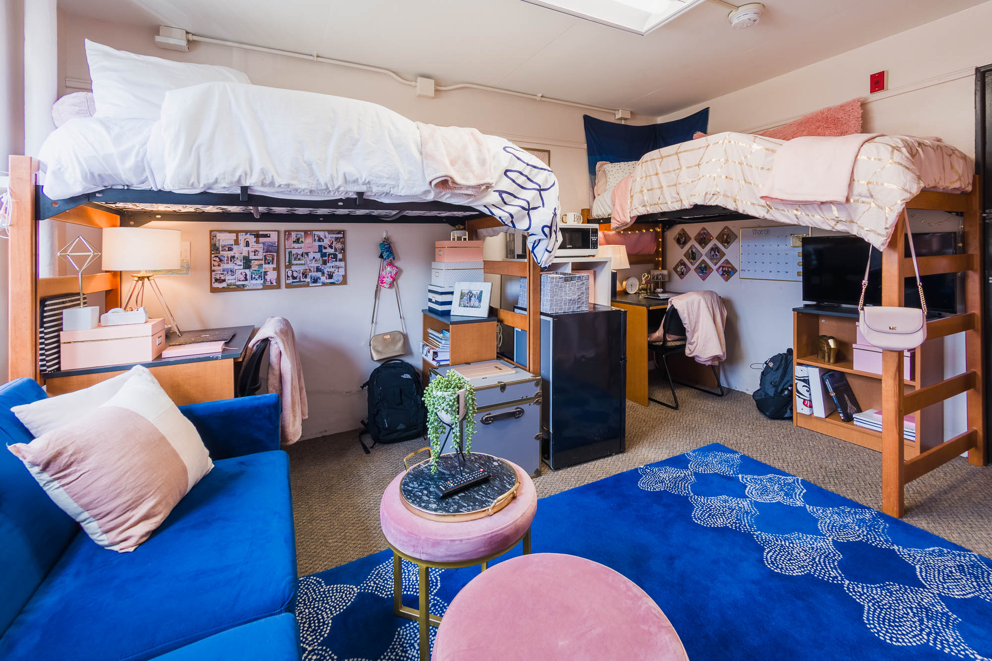 A double room in Kronshage Residence Hall in 2019