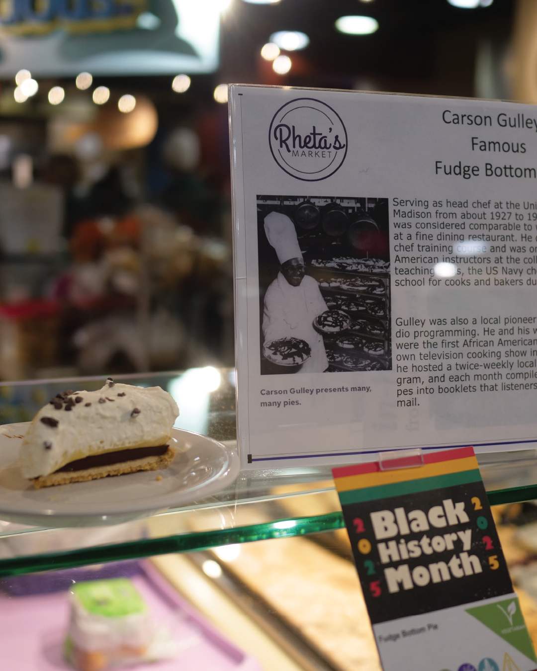 Black History Month Dinner Fudge Bottom Pie