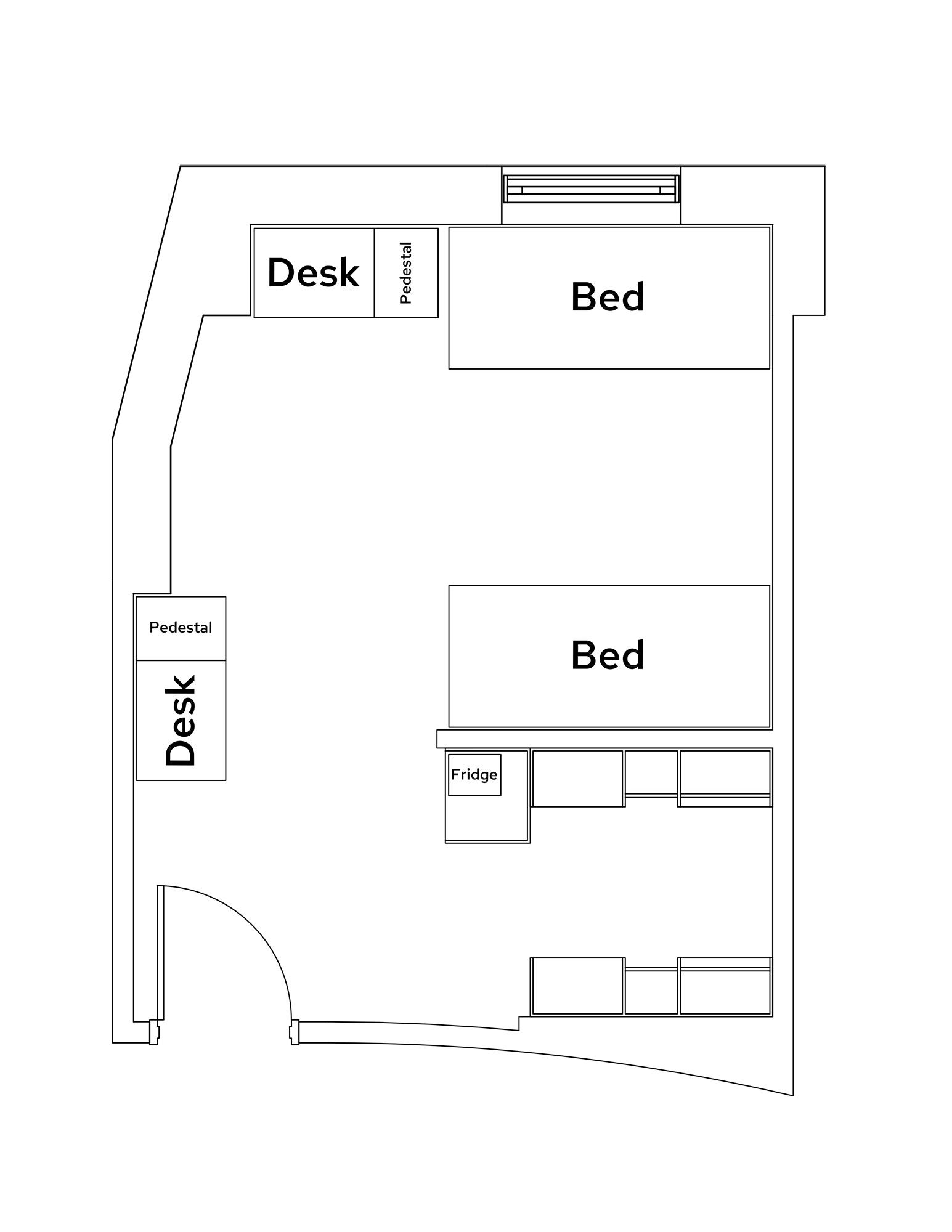 Dejope double room furniture