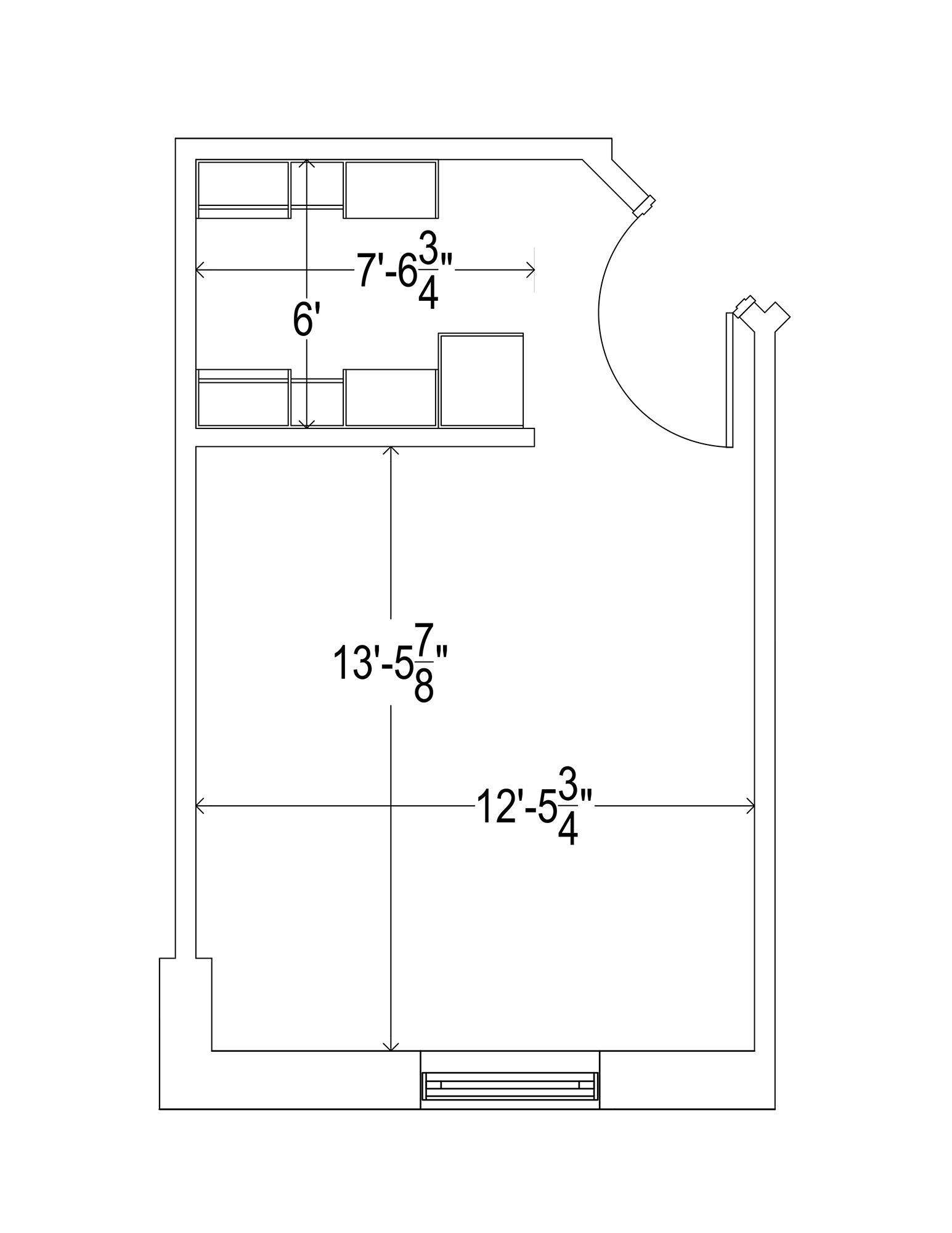 Dejope triple room dimensions